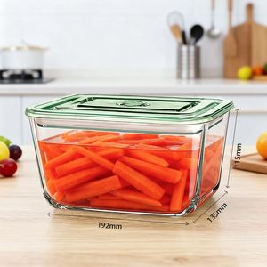 High Borosilicate <b>Glass</b> Sealed and Moisture-proof <b>Glass</b> Food Storage <b>Box</b> Large Capacity Crystal with Buckle Lid Hot Selling - Product Image 2