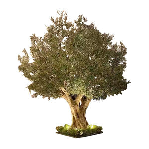 شجرة صناعية بلاستيكية متينة مخصصة 10 أقدام مع فروع وأوراق طبيعية لديكور حديقة المنزل في الهواء الطلق - Product Image 5