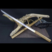 Épées artisanales Longquan en bois d'aile de poulet de haute qualité, manche de 51 cm, style simple, Wakizashi, cadeau pour garçon, artisanat d'autodéfense