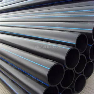 ท่อ PE100 HDPE สีดำ ขนาด 50 มม. 63 มม. 200 มม. PN6 Bar SDR26 สำหรับระบบประปาและระบายน้ำ แบบเชื่อมชนด้วยความร้อนแรงดันสูง - Product Image 3