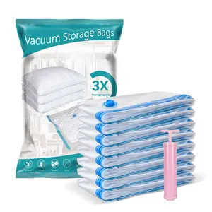 7-layer Compression Vacuum Bag High Quality Vacuum Storage Travel Clothing Bag With Pump