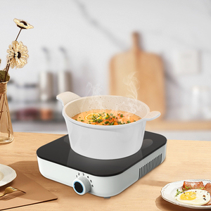 Bếp điện từ mini màu hồng kiểu dáng mới, kích thước nhỏ, có núm điều khiển, 220V/1200W, bếp điện từ đơn - Product Image 6