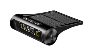 نظام مراقبة ضغط الإطارات TPMS للسيارة شحن شمسي HD شاشة LCD رقمية لأجهزة إنذار السيارات أجهزة استشعار خارجية لاسلكية TPMS - Product Image 6