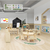 Hikeylove Table d'étude et de jeu pour enfants en bois écologique de haute qualité pour l'école maternelle et l'école, mobilier Montessori