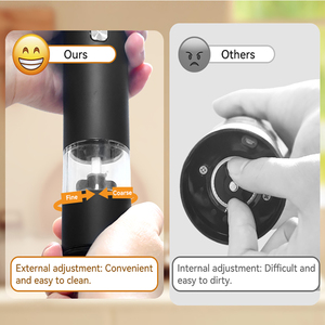 Nhà Máy Chuyên Nghiệp Trực Tiếp Bán Buôn Có Thể Điều Chỉnh Mài Coarseness Điện Muối Và Hạt Tiêu Xay Tự Động Hạt Tiêu Máy Xay - Product Image 3