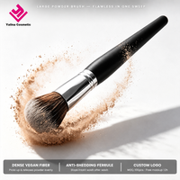 Kit de pinceaux de maquillage personnalisés avec logo d'usine, faible MOQ, pinceaux professionnels en poils naturels, ensemble de pinceaux de maquillage, marque privée