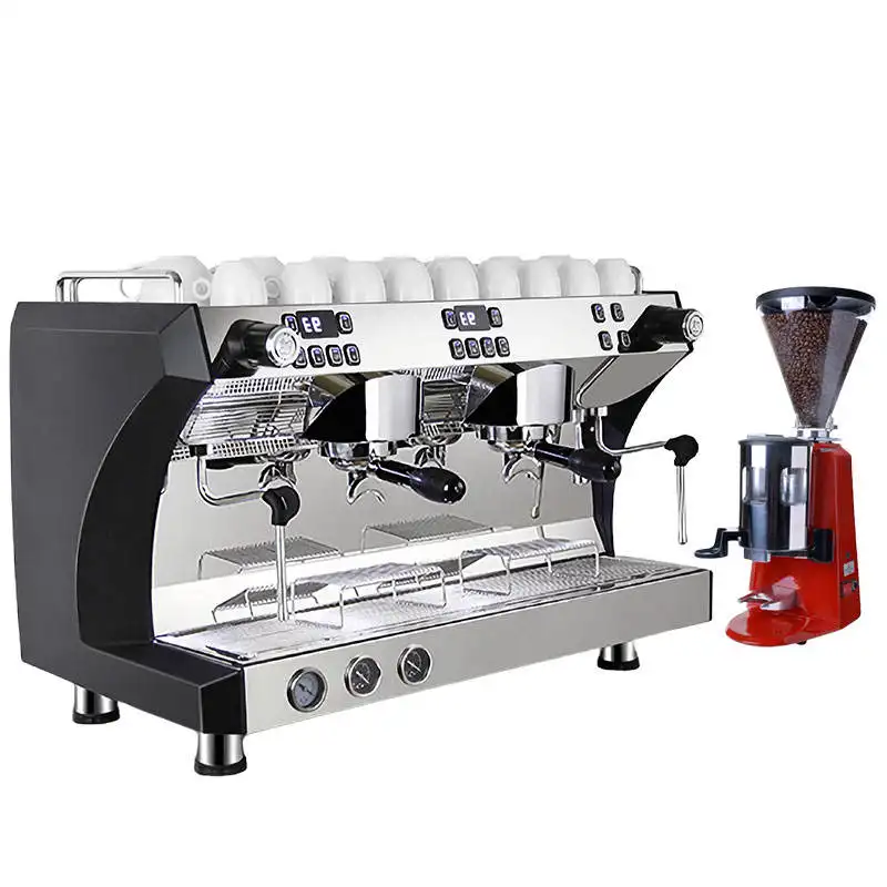 Профессиональная Итальянская Кофеварка Kaffeemaschine E61, двухгрупповая полуавтоматическая коммерческая машина для приготовления кофе, эспрессо в Китае