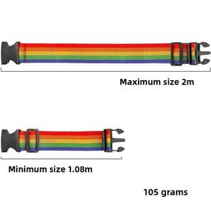 <span class=keywords><strong>Sangle</strong></span> de bagage réglable en polyester de 2 m pour voyage, <span class=keywords><strong>sangle</strong></span> de <span class=keywords><strong>valise</strong></span> arc-en-ciel avec serrure à <span class=keywords><strong>code</strong></span> sécurisée, <span class=keywords><strong>sangle</strong></span> de <span class=keywords><strong>valise</strong></span> sécurisée avec boucle - Product Image 5