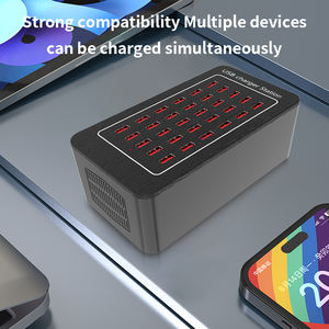 Estación de Carga USB Multi-Puerto de 100W, <span class=keywords><strong>Cargador</strong></span> Rápido con 10/15/20/25/30/40 Puertos, Hub de Carga USB para Teléfono Inteligente, Tableta y Computadora Portátil - Product Image 5