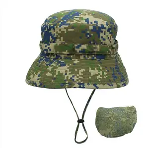 낚시 모자 야외 UV 선 스크린 파나마 전술 모자 전술 어부 접이식 스나이퍼 위장 사용자 정의 OEM 서비스 남여 에이스