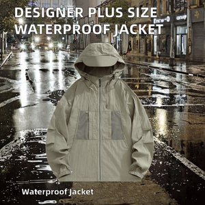 Chaqueta Cortavientos Reversible Impermeable Acolchada Casual para Hombre, Talla Grande, con Capucha y Letras Bordadas SPY, Ecológica y de Alta Calidad - Product Image 2