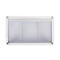 Ventanas para Caravana, Remolque, Autocaravana, 800*450 mm, Doble Acristalamiento, Aleación de Aluminio, con Persiana Plegable y Mosquitera, Estilo Lujoso