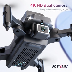 โดรน KY912 มินิ 4K HD กล้องระดับมืออาชีพ พับเก็บได้ สำหรับผู้เริ่มต้น ควอดคอปเตอร์ ของเล่น หลบหลีกสิ่งกีดขวาง 2.4G WiFi ระยะ 80-100 เมตร พร้อมแบตเตอรี่ - Product Image 4