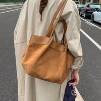 Sac fourre-tout plissé à bandoulière grande capacité, patchwork contrastant et color-block, idéal pour le travail, les trajets quotidiens et la vente en gros
