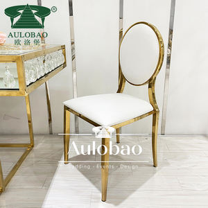 Chaise en métal d'acier inoxydable de mariage de restaurant de dîner d'inventaire d'usine - Product Image 2