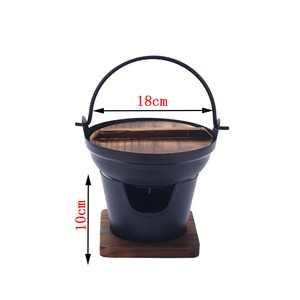 Sukiyaki japonais Pot Ménage Mini Hotpot Réchaud Solide Alcool Réchaud à <span class=keywords><strong>Fondue</strong></span> Ensemble - Product Image 4