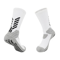 Tube de bande de logo personnalisé elite, chaussettes antidérapantes pour adulte, équipe de football, handball, basket-ball