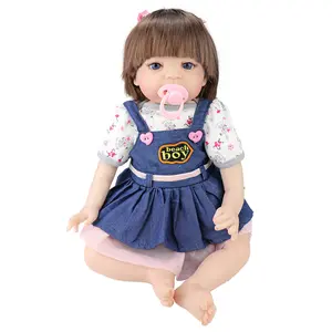 Set Pakaian Kustom Boneka Bayi Lembut Lucu Realistis Reborn untuk Anak-anak