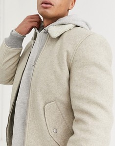 Veste pour homme KY <span class=keywords><strong>Fisher</strong></span>, fermeture éclair, poches latérales, poignets et ourlet côtelés, col en fourrure gris clair - Product Image 4