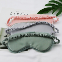 Masque pour les yeux occultant de style unique masque pour les yeux en soie de couchage en satin avec logo lisse personnalisé de voyage masque pour les yeux sûr et fiable