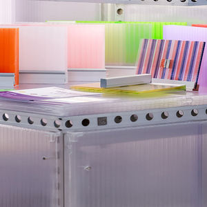 Chapas Ocas Transparentes de Policarbonato de 40mm, 50mm, 60mm de Fácil Instalação, com Padrão Estrela de Oito Paredes e Conexão Diamante em PC - Product Image 4