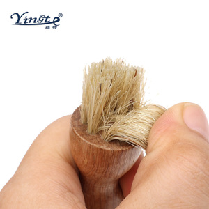 Cepillo para zapatos Yinste de madera maciza con cerdas de cerdo para pulir y cuidar los zapatos - Product Image 4
