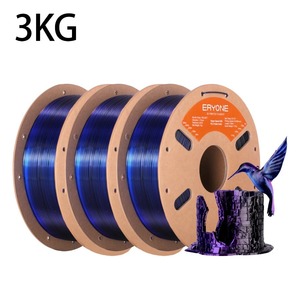 Filament PLA tricolore <span class=keywords><strong>ERYONE</strong></span> 3KG HS <span class=keywords><strong>Silk</strong></span>, matériau d'impression 3D à coextrusion hyper rapide, tricolore haute brillance - Product Image 3