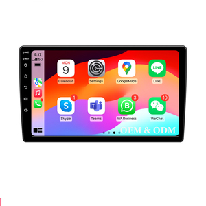 Autoradio <span class=keywords><strong>Android</strong></span> universel 2 DIN 9 pouces avec configurations matérielles flexibles, CarPlay sans fil, <span class=keywords><strong>Android</strong></span> <span class=keywords><strong>Auto</strong></span>, radio de voiture économique - Product Image 1