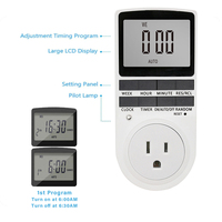 Enchufe de EE. UU. Temporizador electrónico digital Interruptor Enchufe Temporizador de cocina Salida Temporizador programable Control de enchufe