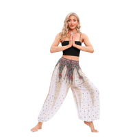 Ladies Femme Lớn Pantalones Jogger Capri De Mujer Capri Boho Pant Pantalon Tùy Chỉnh Cargo Loose Baggy Phụ Nữ Trưởng Thành Cây Ra Hoa Quần