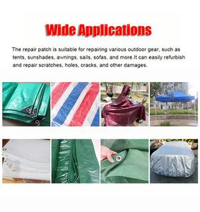 Patch gonflable de réparation de bande auto-adhésive imperméable de 4*315 pouces pour l'extérieur pour réparer des tentes piscines bateaux kayaks canapés - Product Image 3