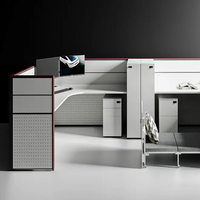 Bureau de direction moderne de luxe en forme de U et chaise Prix de gros Poste de travail avec lit Bureaux de direction
