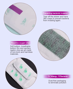 Tovagliolo sanitario da donna spensierato all'ingrosso 100% cotone naturale asciugamani sanitari Ultra sottili - Product Image 5