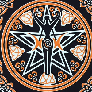 Tarot Spread hermoso algodón Altar espiritual mantel cubierta Luna diosa Pentáculo impreso decoración del hogar por consignadores indios - Product Image 1