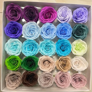 Ramillete <span class=keywords><strong>de</strong></span> Rosas Simuladas Hechas a Mano <span class=keywords><strong>de</strong></span> Alta Gama, Flor <span class=keywords><strong>de</strong></span> Boda <span class=keywords><strong>de</strong></span> Seda Realista para DIY, <span class=keywords><strong>Esquina</strong></span> Rizada, Elegantes Accesorios para el Cabello - Product Image 3