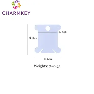 Tablero de tarjeta de bobinado de plástico cruzado, herramienta de acabado de hilo de bordado con 5 colores, precio de fábrica
