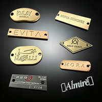 Vente Flash : Étiquettes Métalliques Personnalisées 3D en Relief Effet Diamant avec Trou pour Écharpes, Chaussures et Vêtements