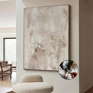 Cuadro Decorativo <span class=keywords><strong>de</strong></span> Lujo para el Hogar, Arte Abstracto con Textura en Tonos Tierra, <span class=keywords><strong>Pintura</strong></span> al Óleo Pintada a Mano sobre Lienzo, Cuadro Moderno Grande para - Product Image 1