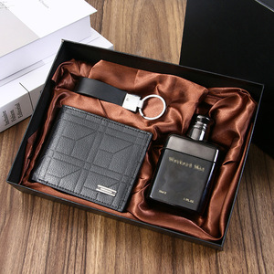 Men's Fragrance Wallet Gift <b>Set</b> 50ml Eau De Toilette <b>Spray</b> Business Gift For Him - Product Image 1