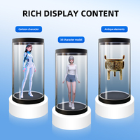 Cámara de Visualización Holográfica Cilíndrica 3D de 75 Pulgadas, Caja Holográfica, Exhibición, Señalización Interior, Independiente, OEM, Educación