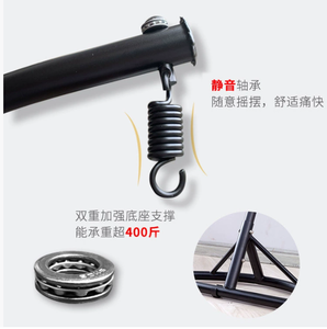 Fauteuil suspendu pliant de haute qualité à grande capacité de charge, design moderne avec structure métallique pour l'extérieur - Product Image 4