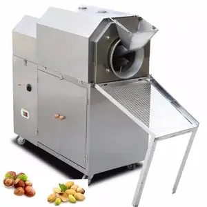 Tostador de granos de nueces, máquina electromagnética para asar cacahuetes, semillas de girasol, almendro