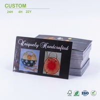 Cartes de visite noires personnalisées en gros avec impression de photos de produits pour marques de sacs et ensembles d'impression de cartes de studio, pour utilisation en gros