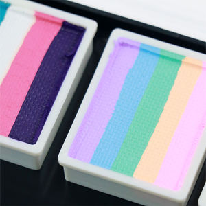 Profesional Aqua pintura UV neón Arco Iris acrílico caja fácil múltiple pastel húmedo 30g <span class=keywords><strong>Bodypaint</strong></span> para cara agua activada - Product Image 6