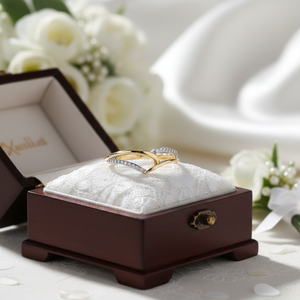 14K Solid Purity <b>Gold</b> Art Design <b>Ring</b> Wedding <b>Ring</b> for Women Latest Design Jewelry Wedding Ceremony Bridal <b>Ring</b> - Product Image 3
