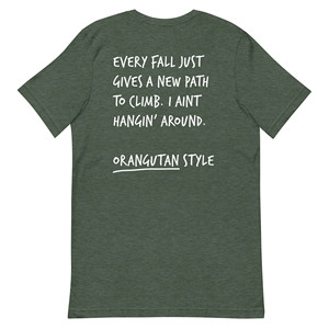 เสื้อยืดปักลายผ้าฝ้าย Think Ocean Orangutan Aspirations - Product Image 6