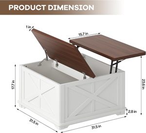 Thiết kế hiện đại có độ bóng cao Bàn <span class=keywords><strong>bar</strong></span> cà phê với 2 ngăn kéo đồ nội thất phòng khách hiện đại với lưu trữ - Product Image 5
