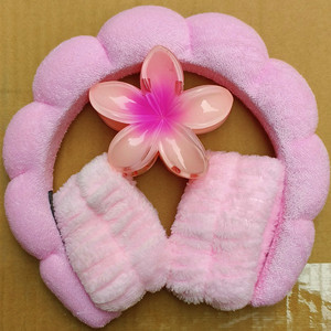 Accessoires de Mode Féminine : Serre-tête Élastique en Tissu Flanelle, Éponge et Coton avec Serre-tête en Plastique et Tissu, Ensemble Complet - Product Image 6