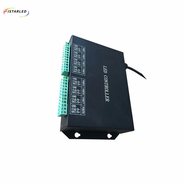 Online Play H801RC Slave Controller With Sd Card 8*1024 Pixel Led Pixel Spi Rgb Rgbw Dmx Controller