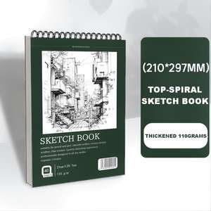 Cuaderno <span class=keywords><strong>de</strong></span> Dibujo Espiral Personalizado A4, Cuaderno <span class=keywords><strong>de</strong></span> Arte Grueso para Estudiantes, Cuaderno <span class=keywords><strong>de</strong></span> Dibujo en Blanco para Pintar con Pintura Gouache, Lápiz <span class=keywords><strong>de</strong></span> Colores, 40 Hojas - Product Image 5